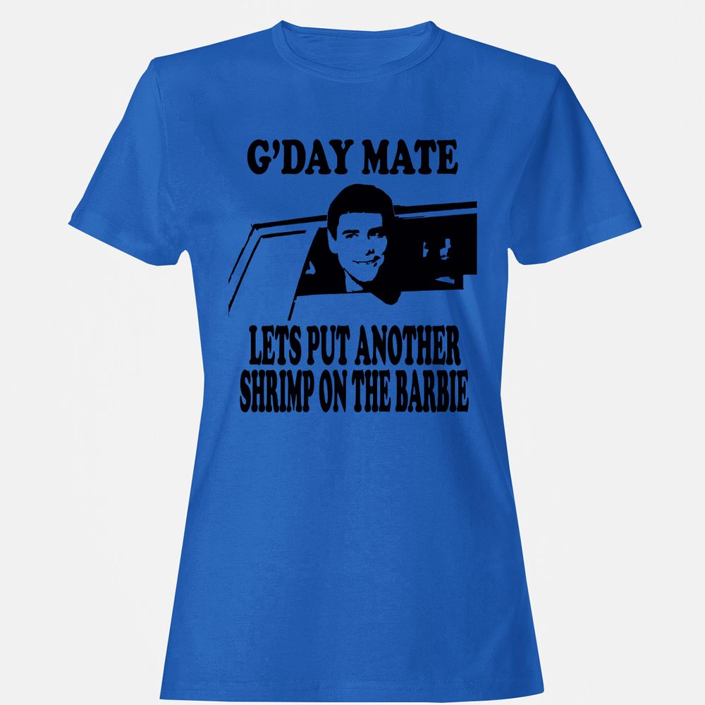 Women's T-Shirt - B2SS7HZL - Royal - 14