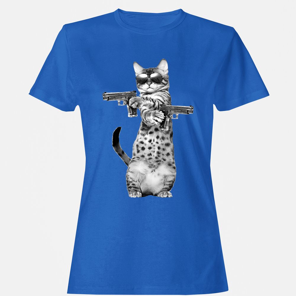 Women's T-Shirt - 62H3HL5J - Royal - 14