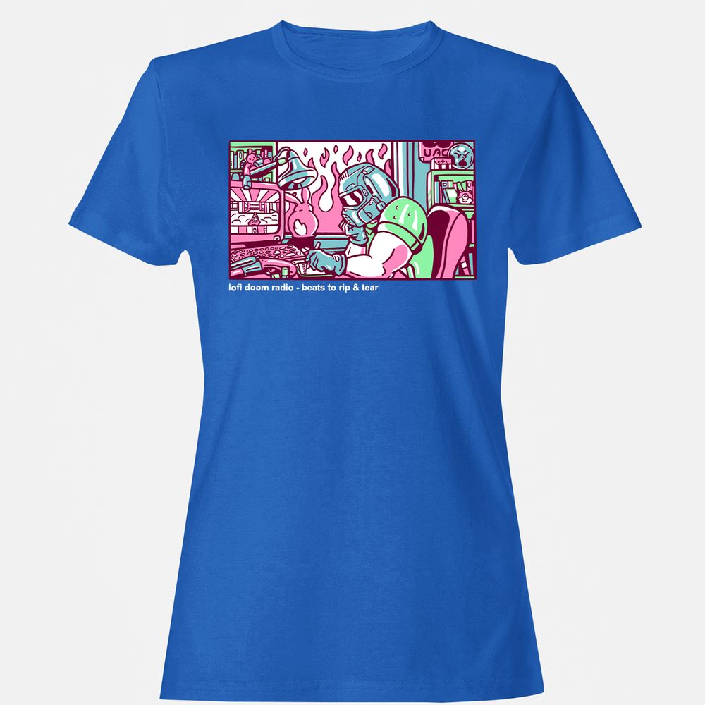 Women's T-Shirt - 3T1QUHZ9 - Royal - 14