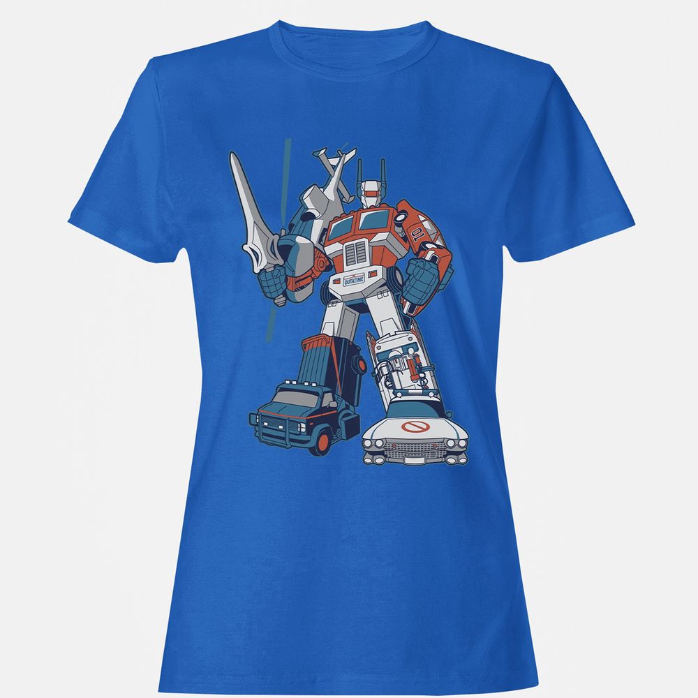 Women's T-Shirt - PF2CQYXD - Royal - 14