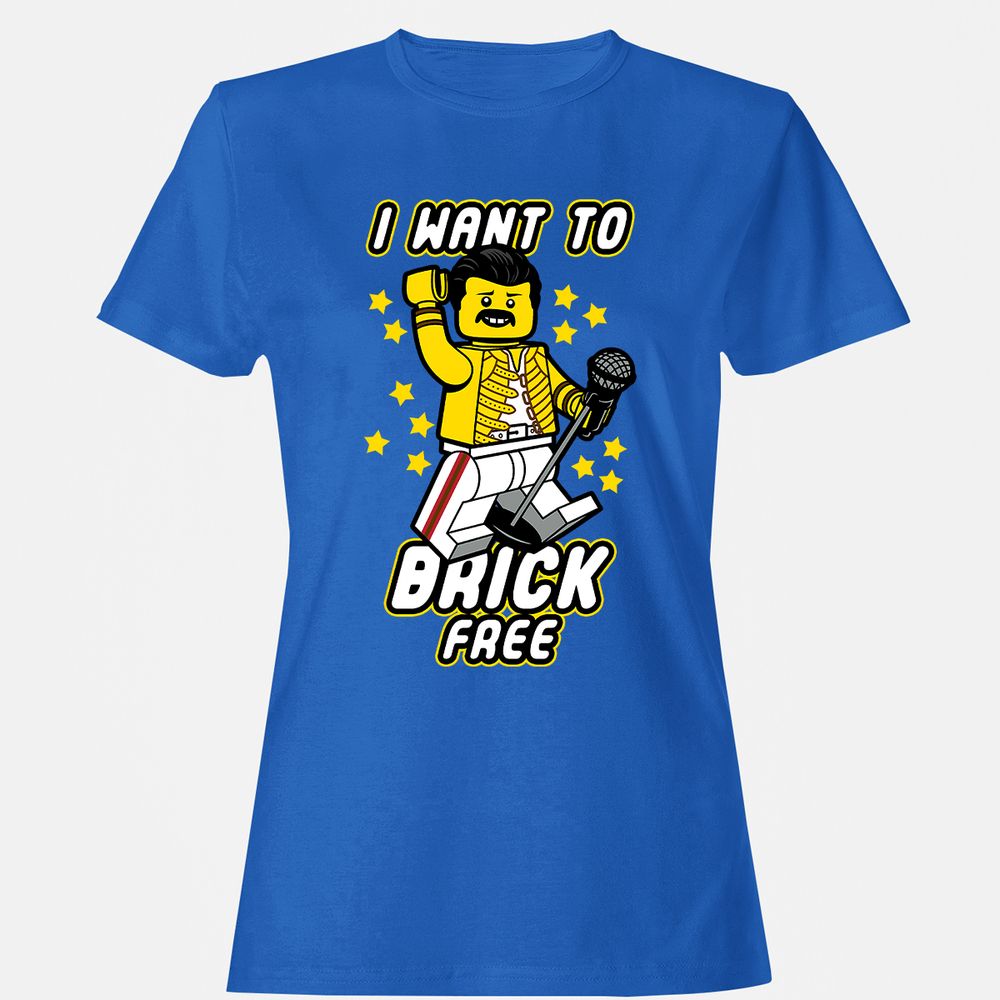 Women's T-Shirt - J7HBEHYQ - Royal - 14