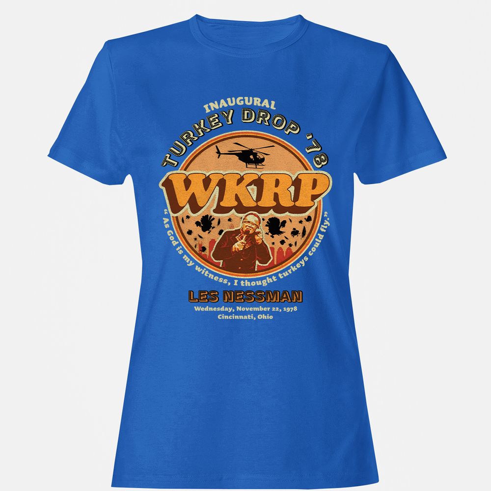 Women's T-Shirt - QVJN4JY5 - Royal - 14