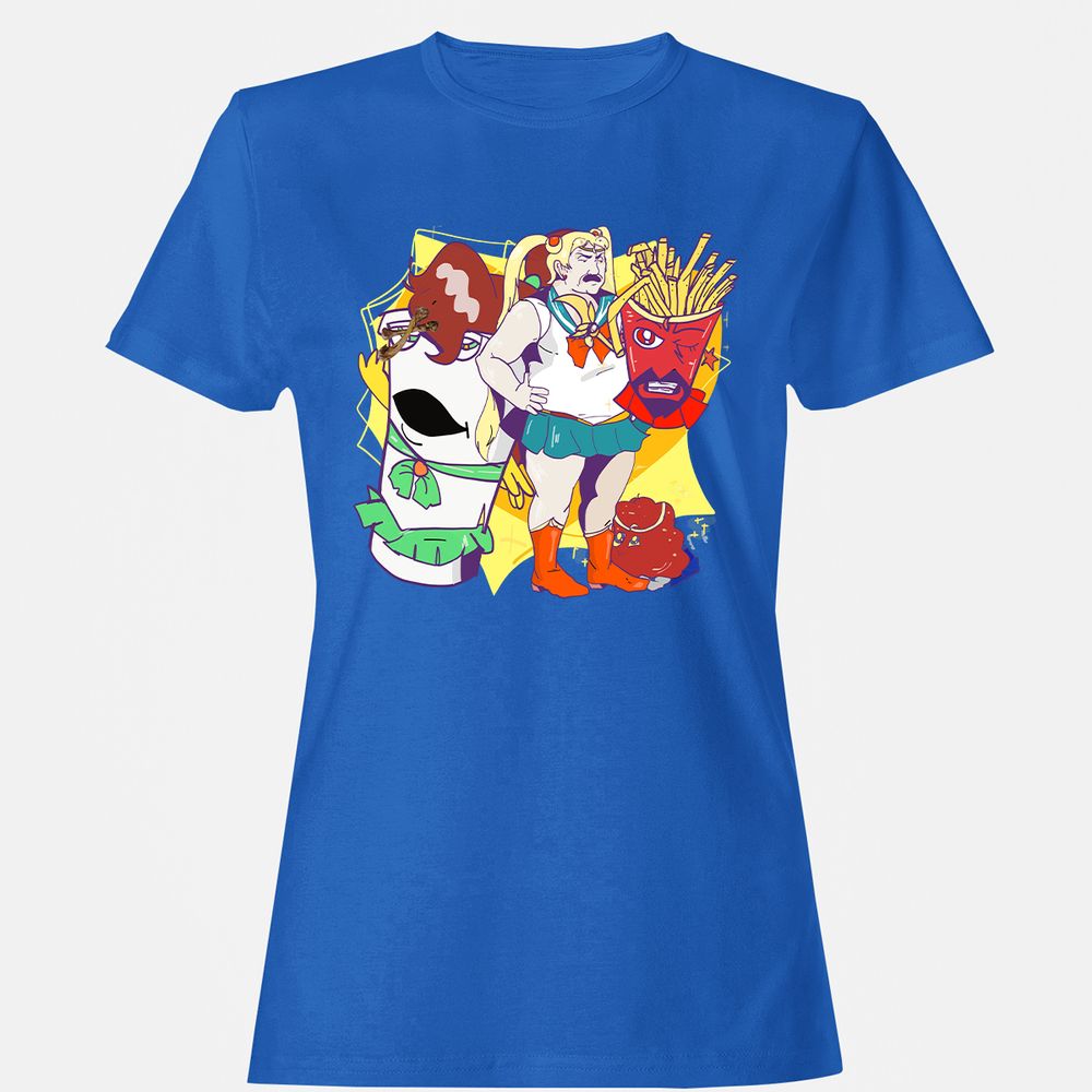 Women's T-Shirt - 7Y2UB47Q - Royal - 14