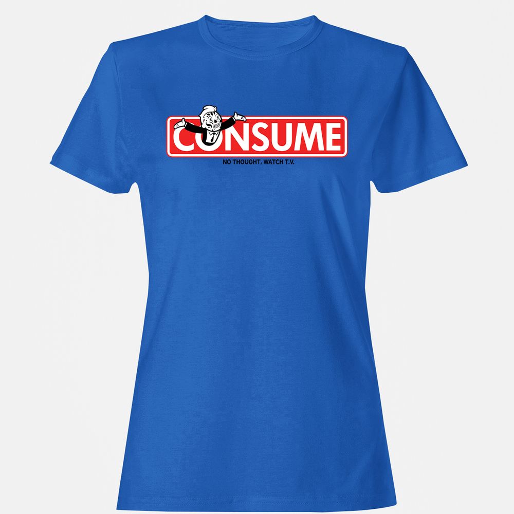 Women's T-Shirt - UY4EC94D - Royal - 14