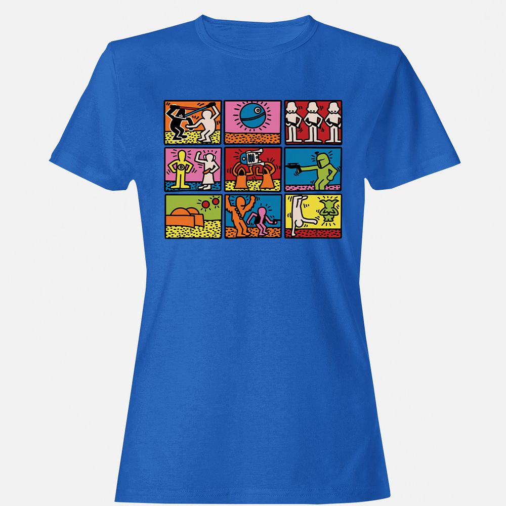 Women's T-Shirt - HD49GUQ4 - Royal - 14