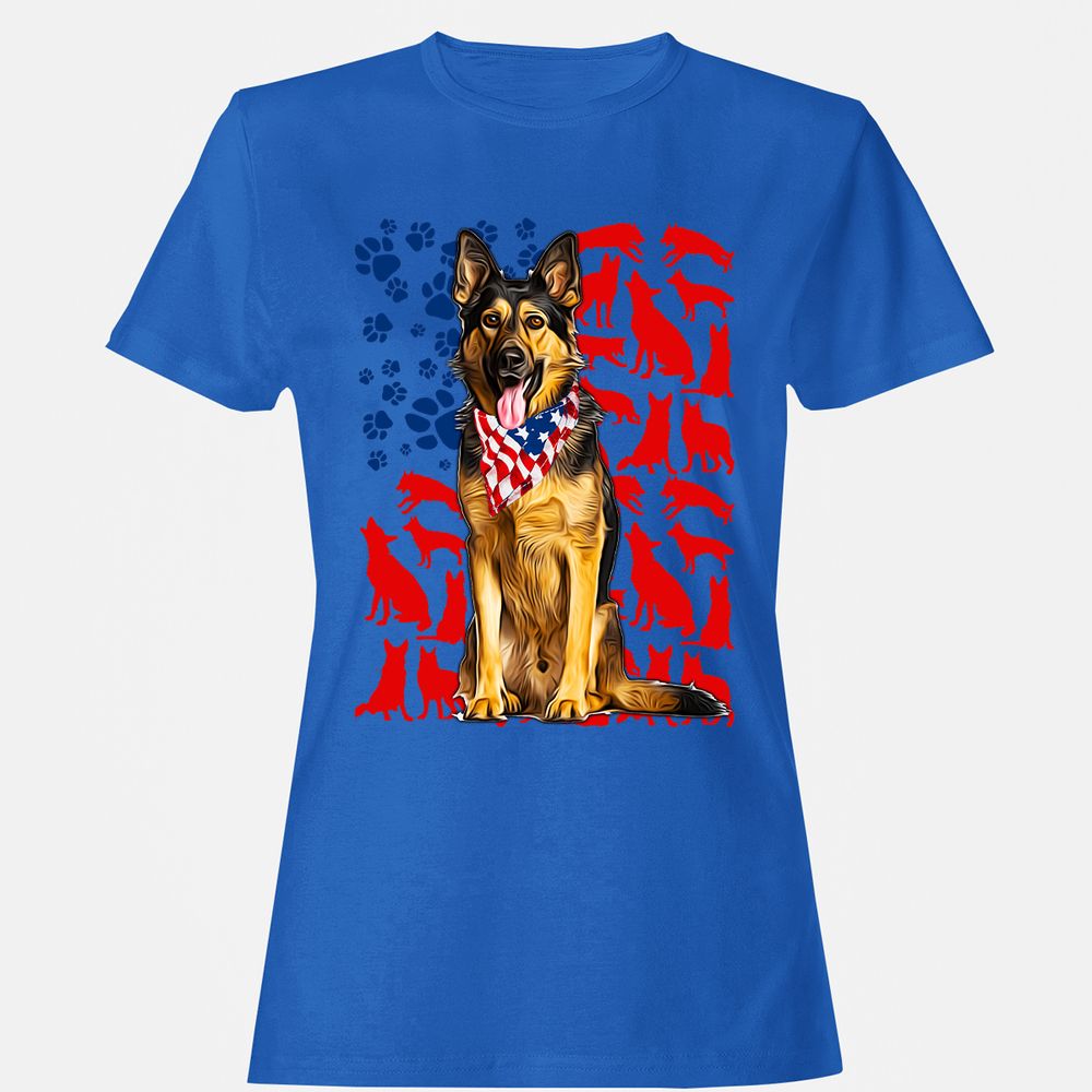 Women's T-Shirt - 9JU9H3UV - Royal - 14