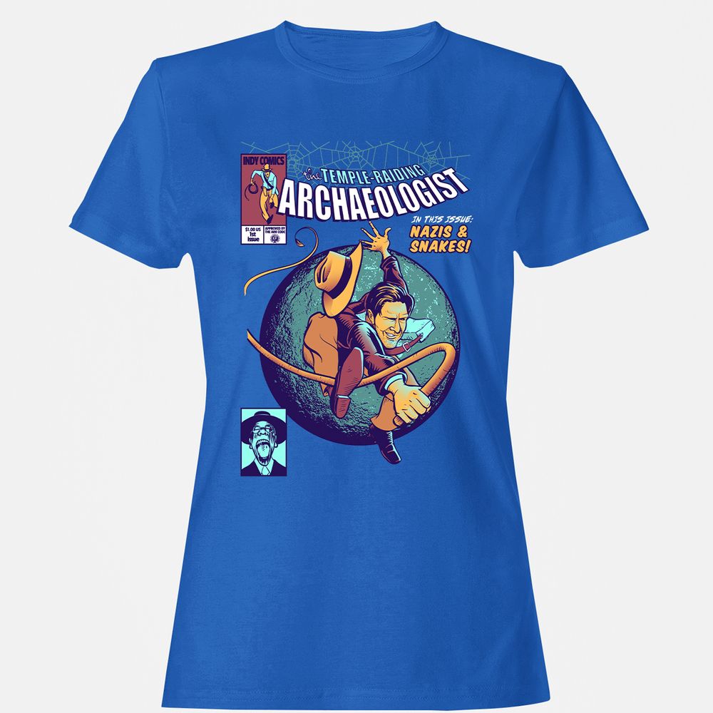 Women's T-Shirt - T7MQZX6J - Royal - 14