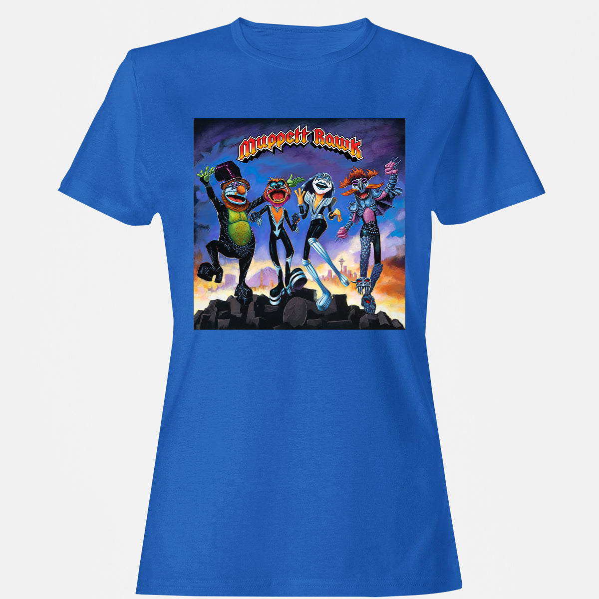 Women's T-Shirt - P9XEUXY6 - Royal - 14