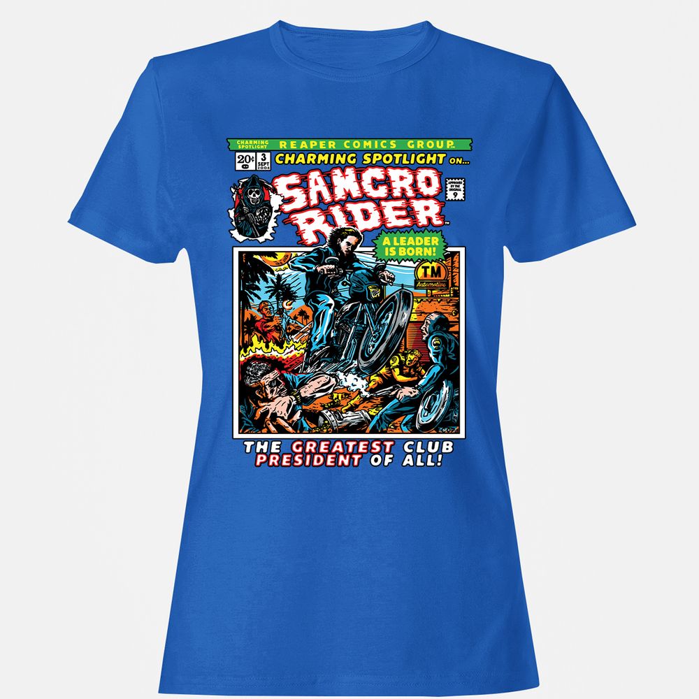 Women's T-Shirt - EL5B7R7E - Royal - 14