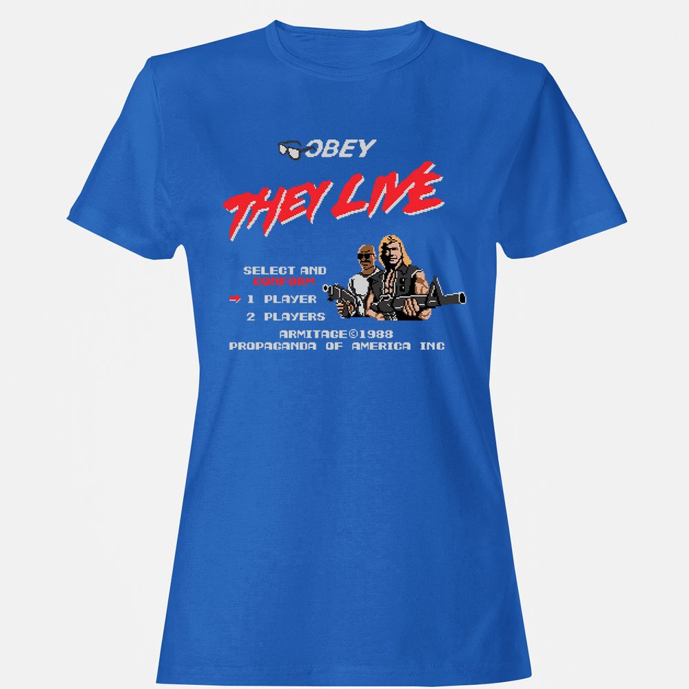 Women's T-Shirt - 6LTQYZMM - Royal - 14