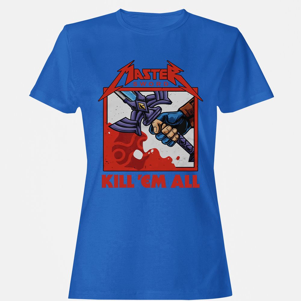 Women's T-Shirt - X6ZE8FKG - Royal - 14