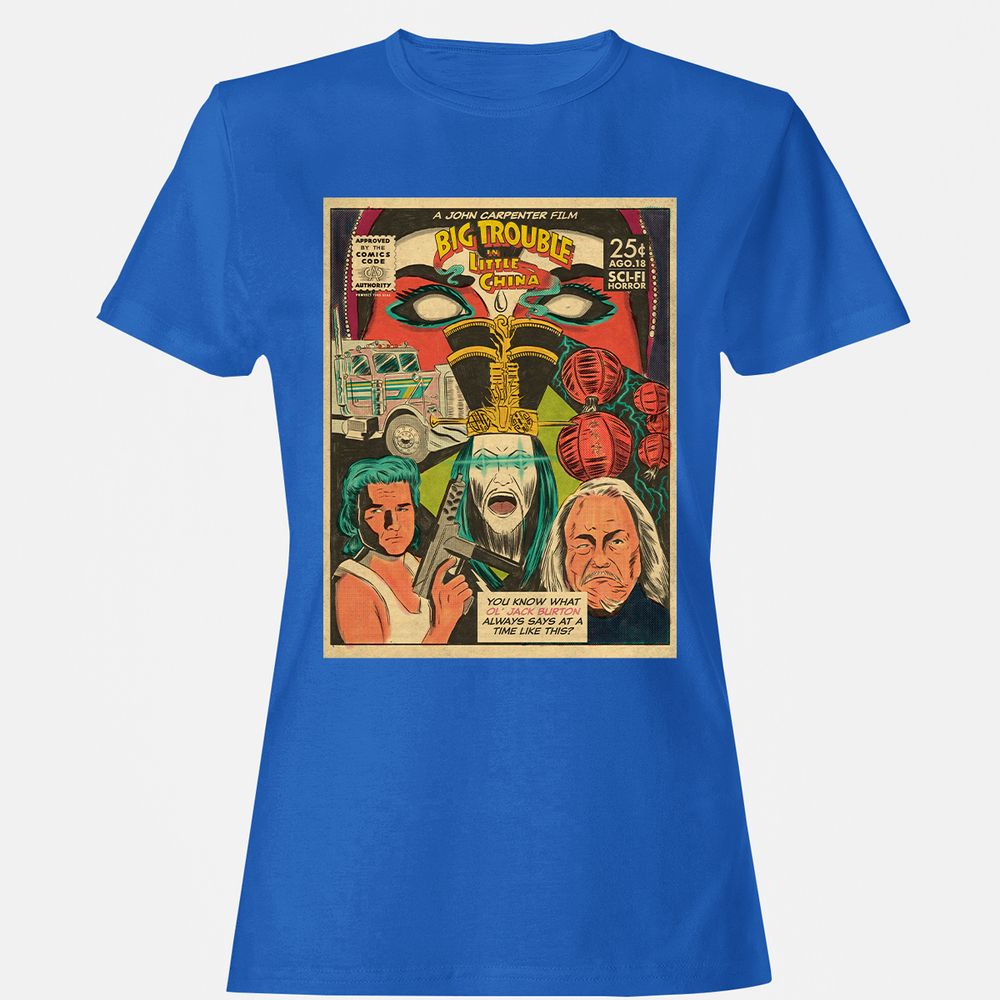 Women's T-Shirt - CTGU2KLP - Royal - 14