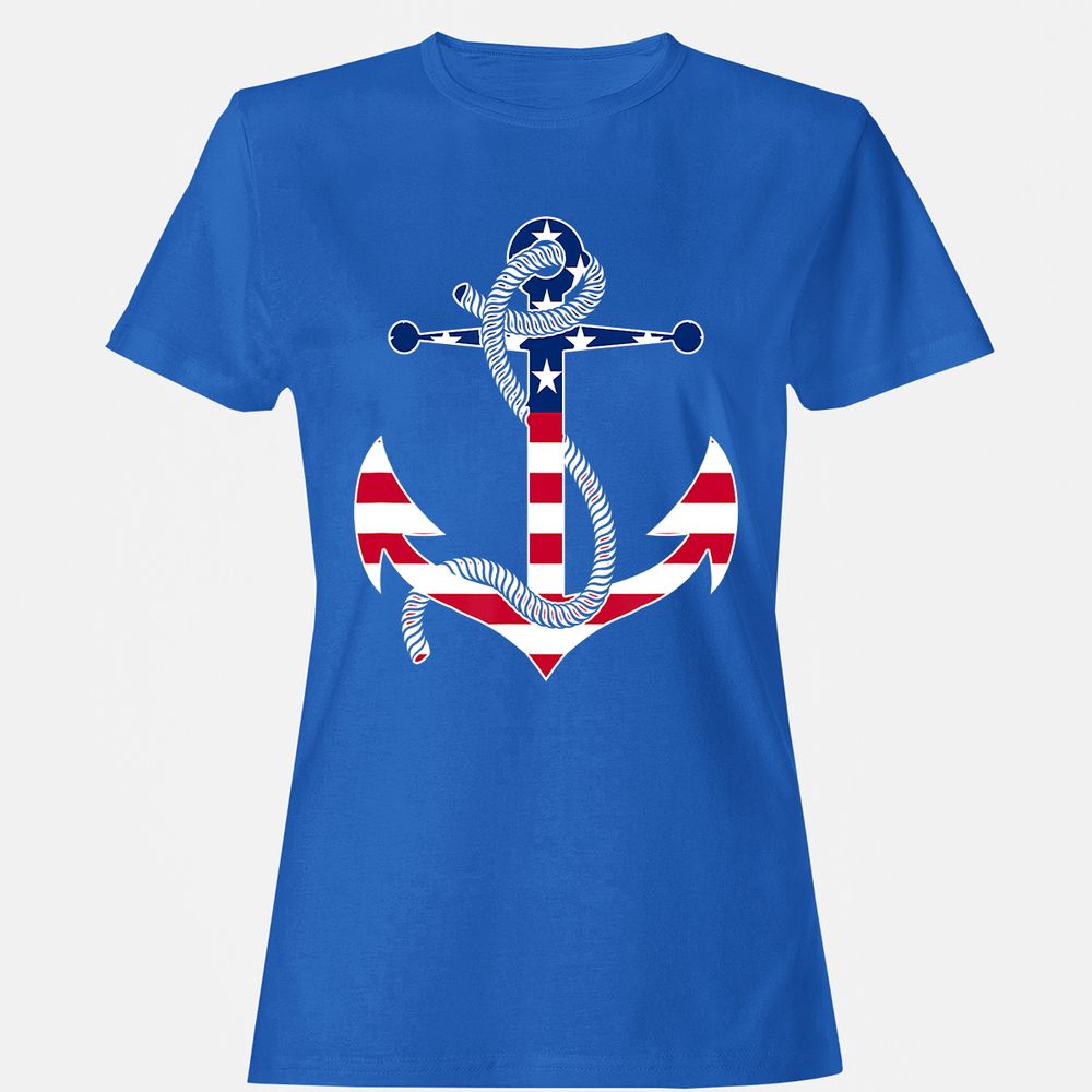 Women's T-Shirt - RRE6YGUL - Royal - 14