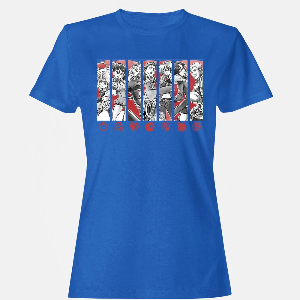 Women's T-Shirt - 82JQA7B2 - Royal - 14