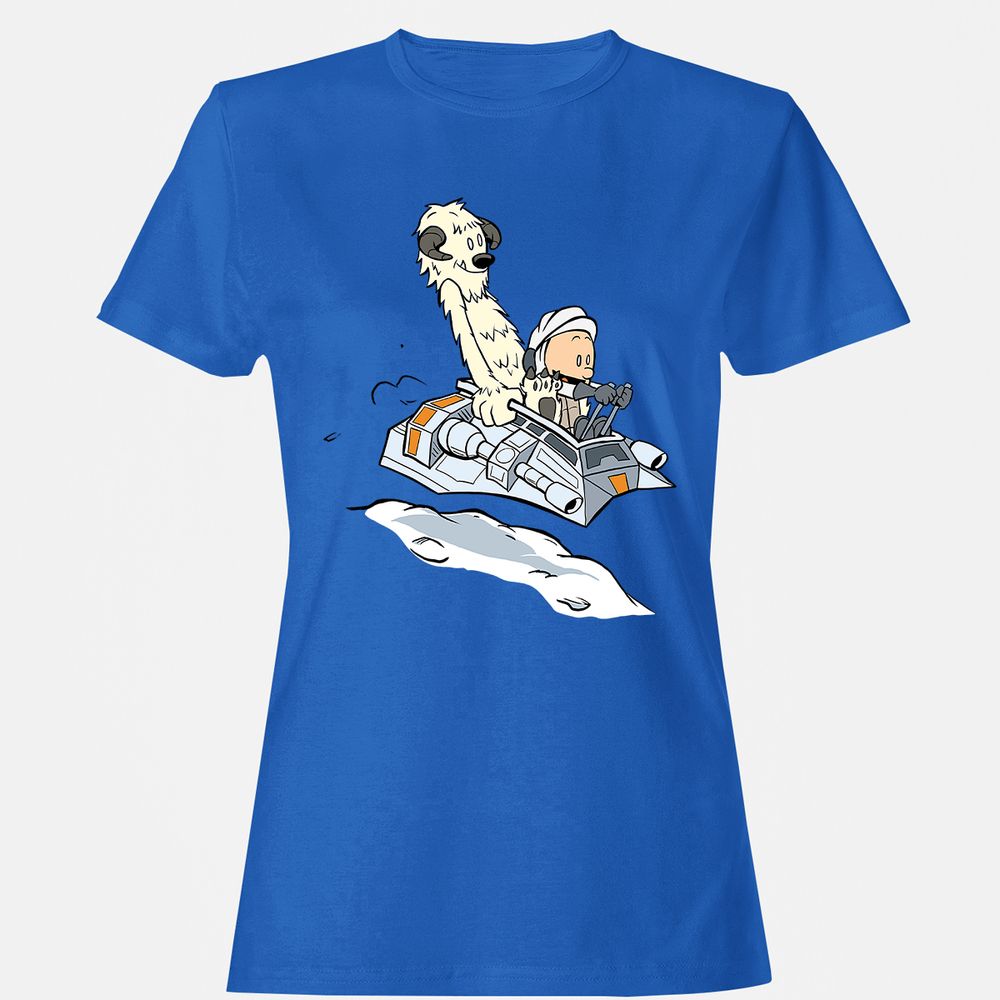 Women's T-Shirt - XGZ7QVV4 - Royal - 14