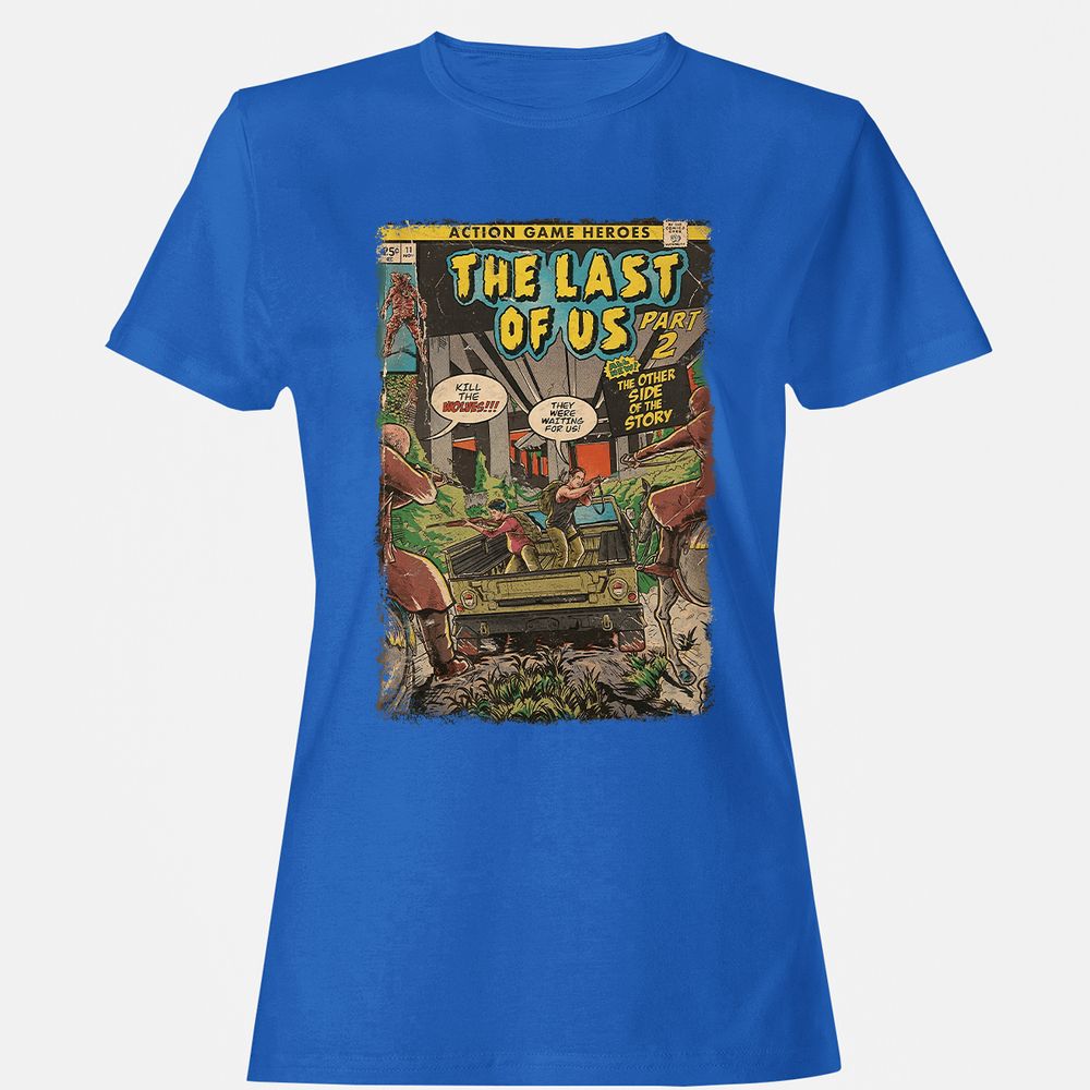 Women's T-Shirt - T7B1ZQJK - Royal - 14
