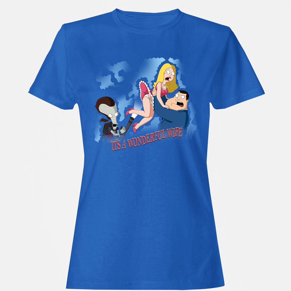 Women's T-Shirt - 6W54NQDN - Royal - 14