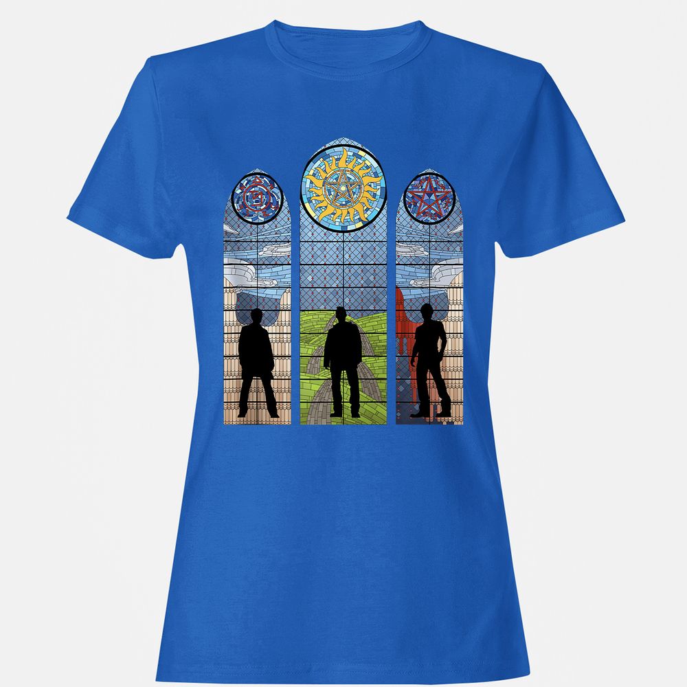 Women's T-Shirt - J7XWSB6Y - Royal - 14