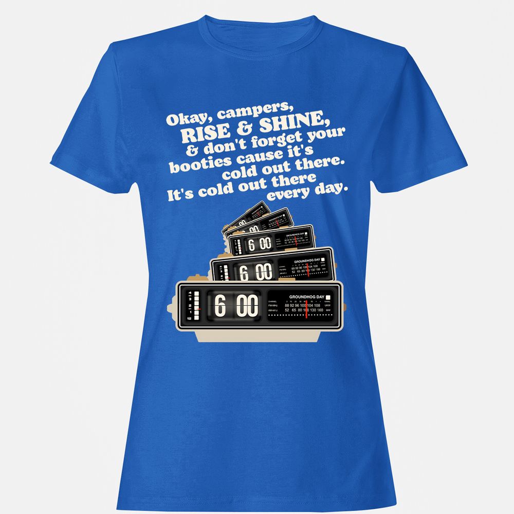 Women's T-Shirt - B597QEYG - Royal - 14