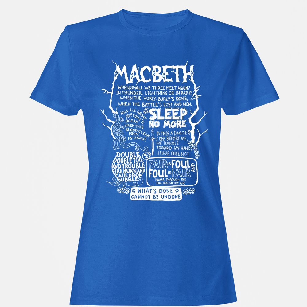 Women's T-Shirt - 3WA4VR1Q - Royal - 14