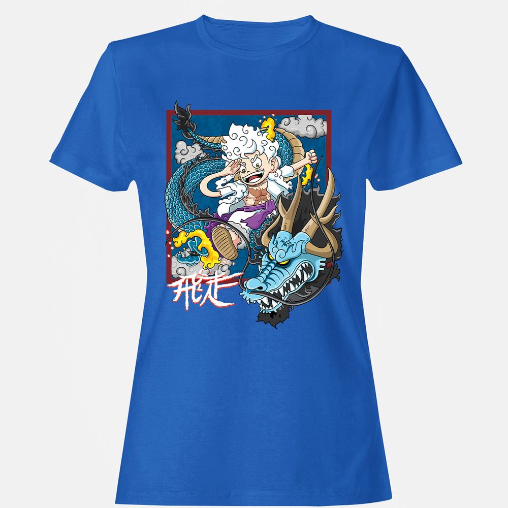 Women's T-Shirt - Q1DYXWVS - Royal - 14