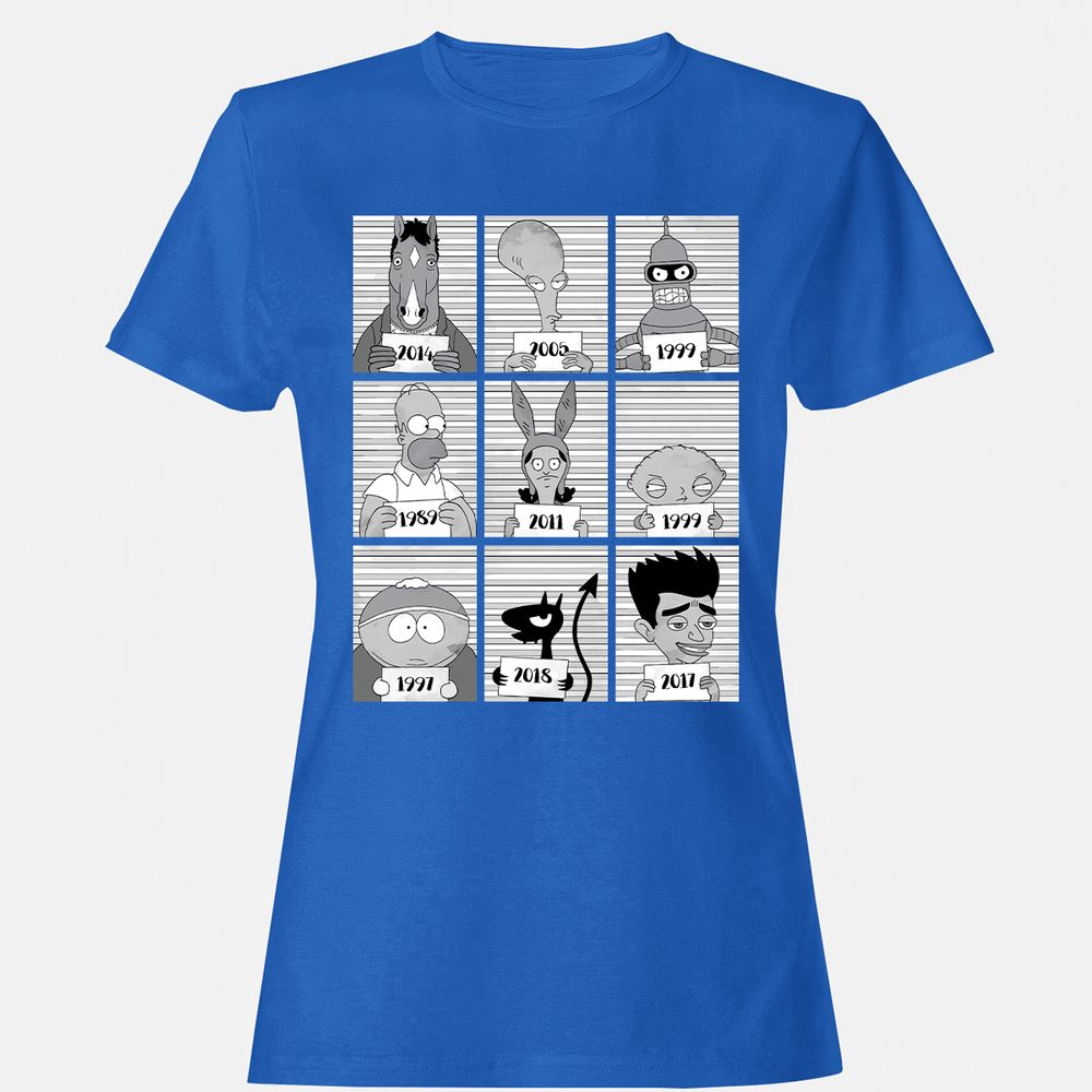 Women's T-Shirt - 84XJ9VLE - Royal - 14