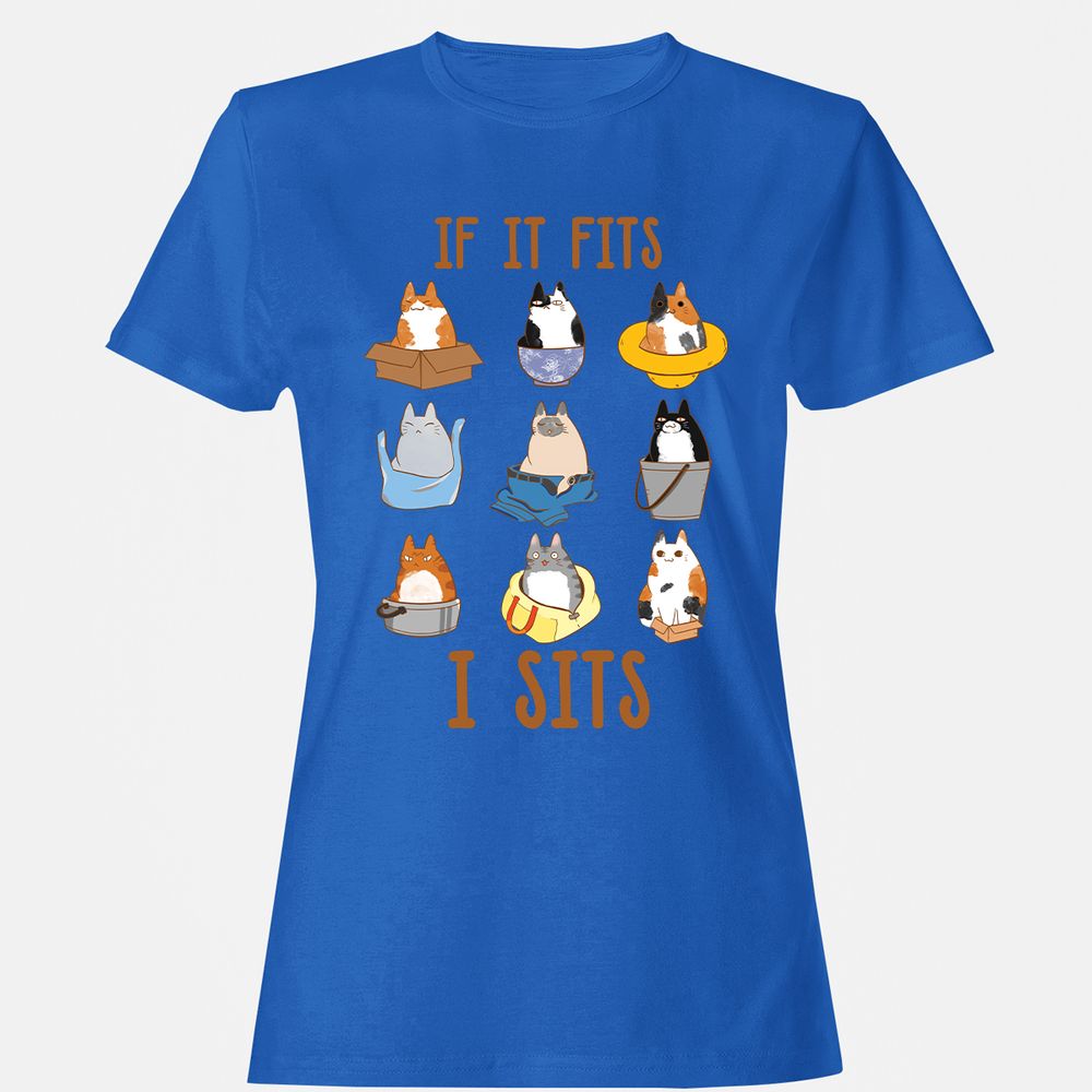 Women's T-Shirt - 2TJBJF65 - Royal - 14