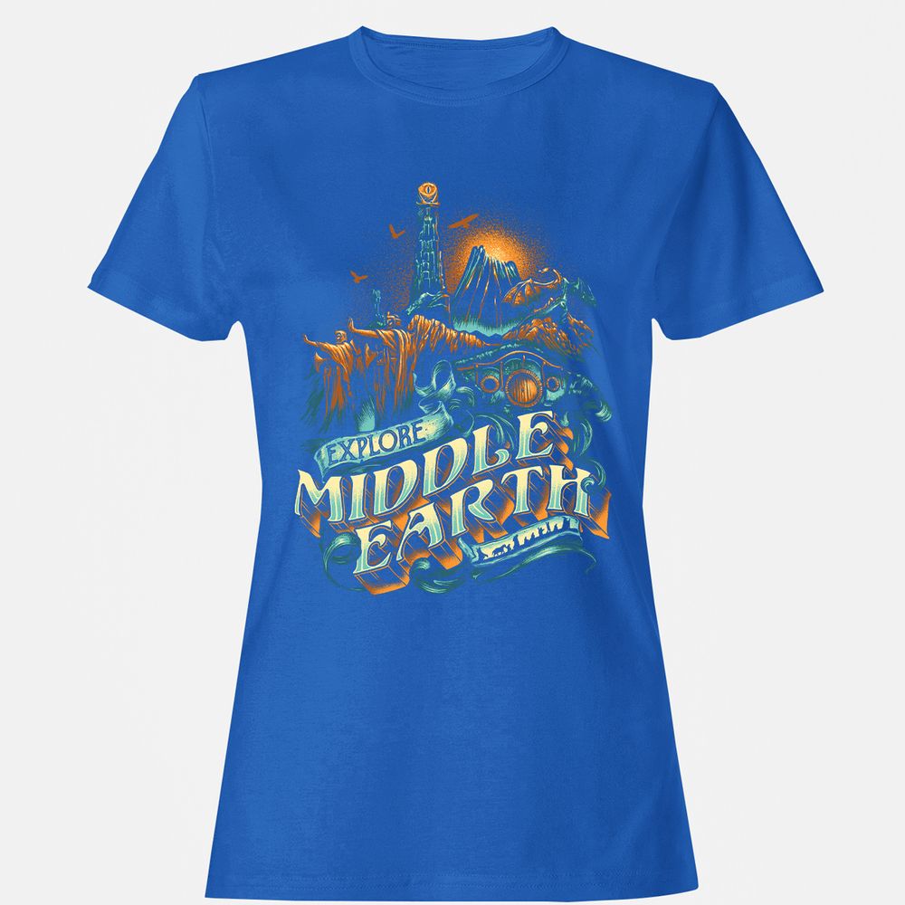Women's T-Shirt - 9A3VMTK9 - Royal - 14