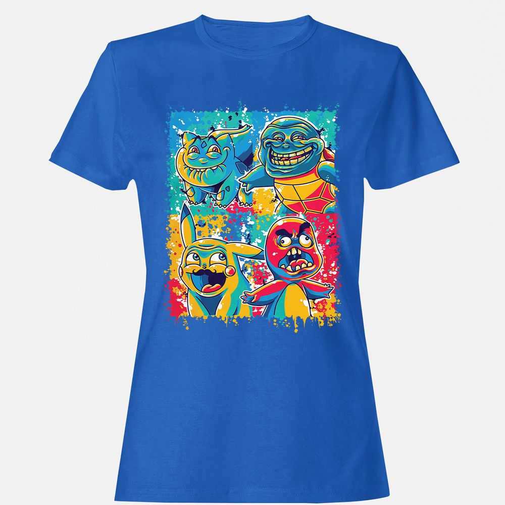 Women's T-Shirt - 7QLUWNXU - Royal - 14