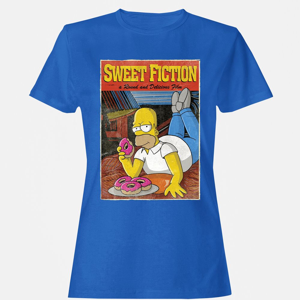 Women's T-Shirt - B17Y62PL - Royal - 14