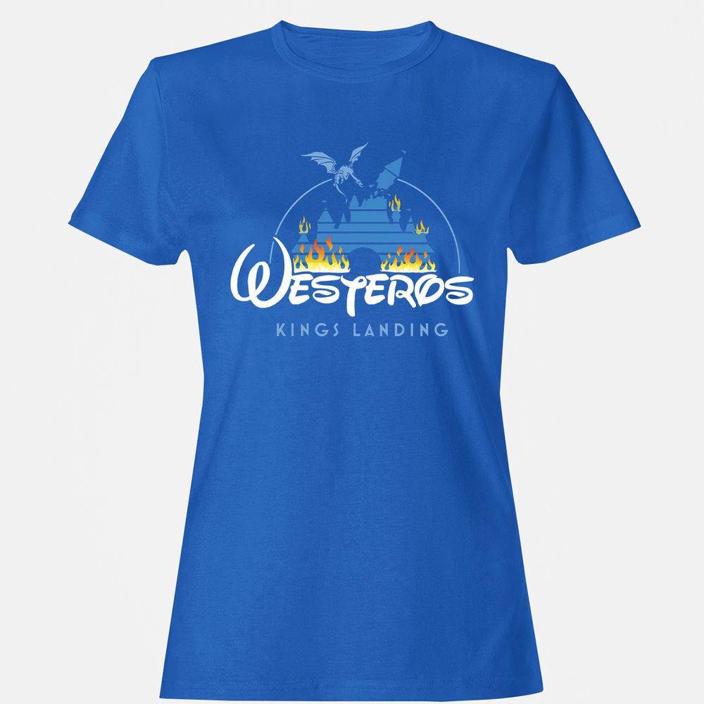 Women's T-Shirt - CHARGPJ9 - Royal - 14