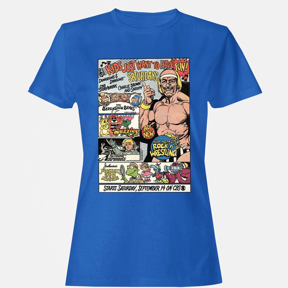 Women's T-Shirt - 5G16QMHQ - Royal - 14