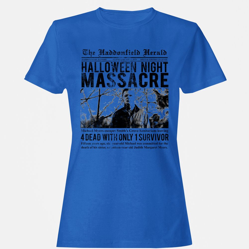 Women's T-Shirt - 83VGBXE9 - Royal - 14