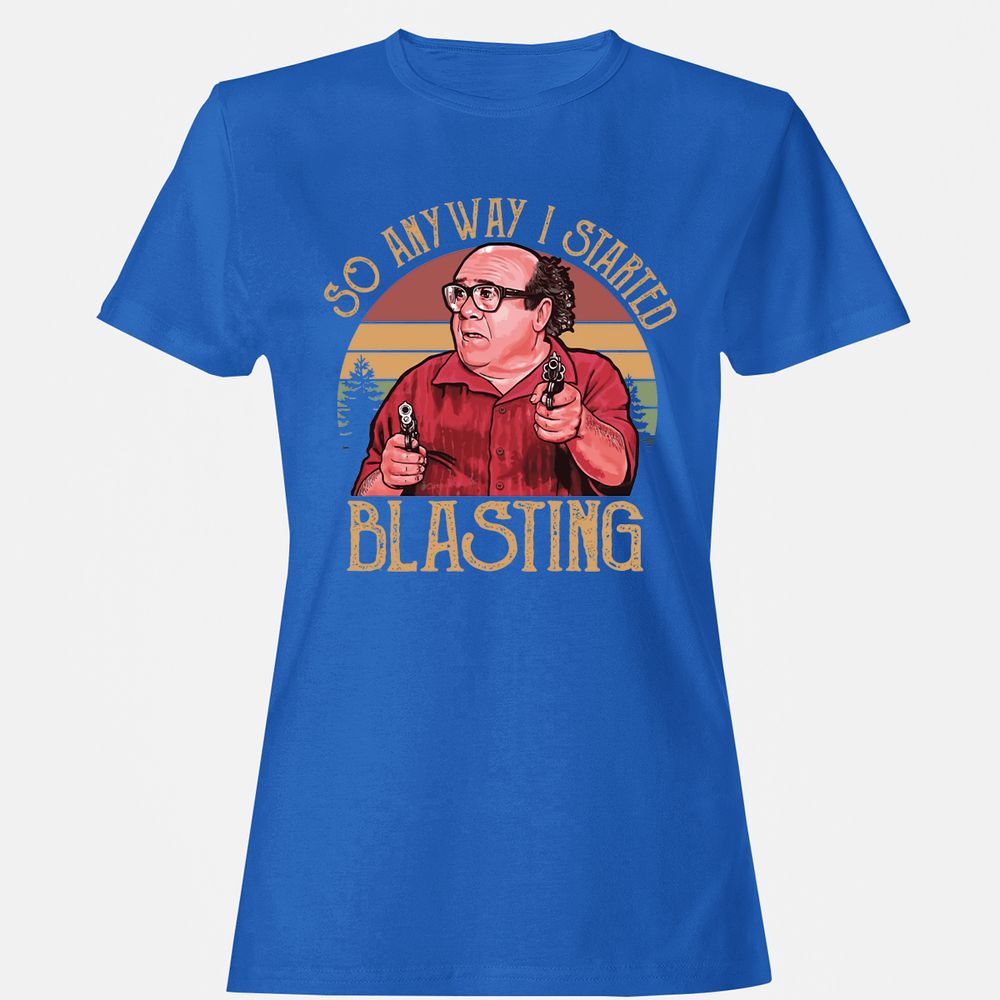Women's T-Shirt - P7T9UQVL - Royal - 14