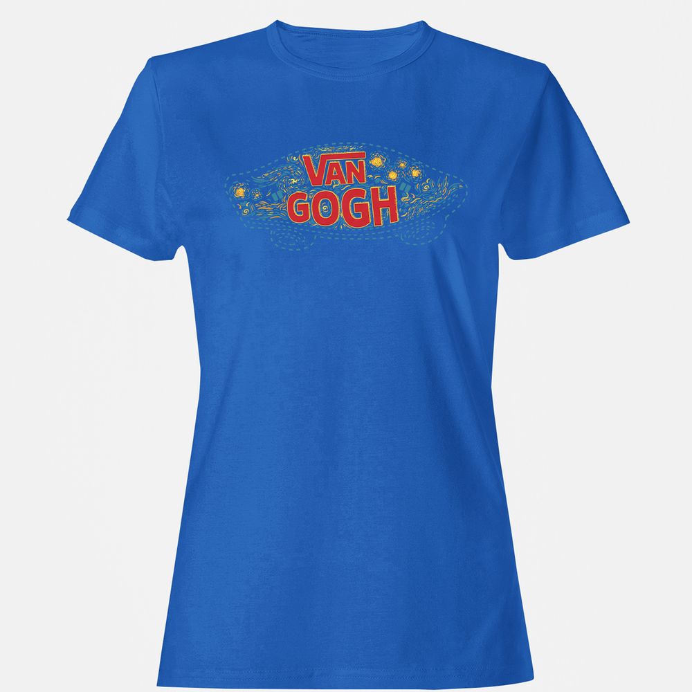 Women's T-Shirt - BR8CZEQM - Royal - 14