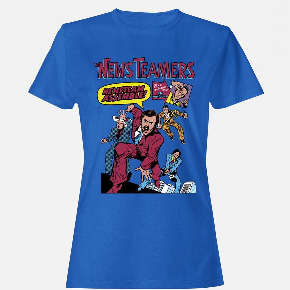 Women's T-Shirt - 8PPYDQF2 - Royal - 14
