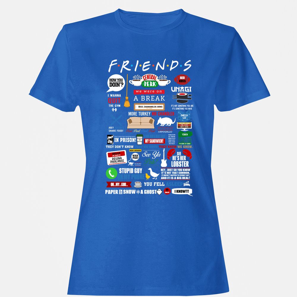Women's T-Shirt - YC4DHBQ7 - Royal - 14