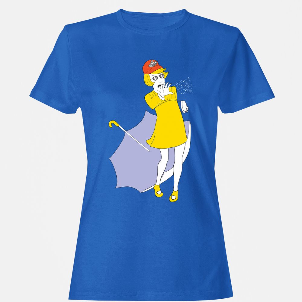 Women's T-Shirt - GZ8YBR3M - Royal - 14