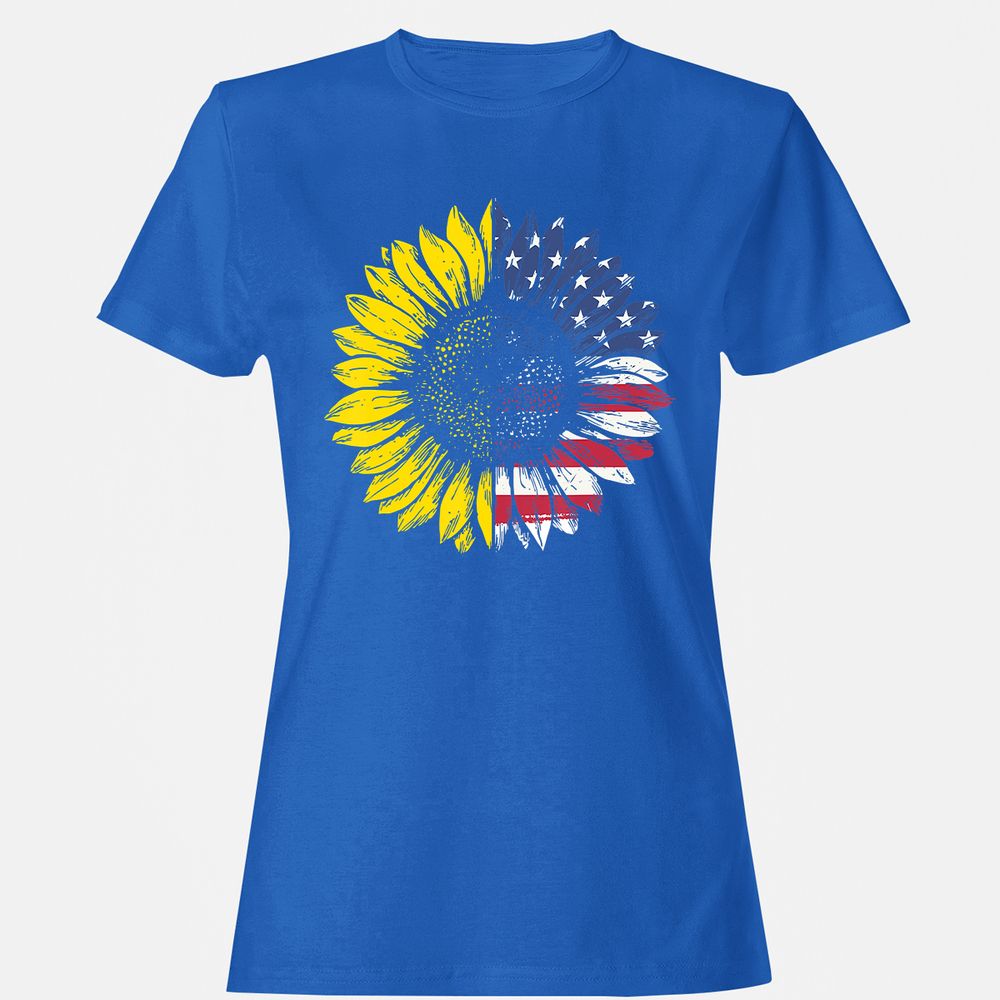 Women's T-Shirt - RH8MQVU1 - Royal - 14