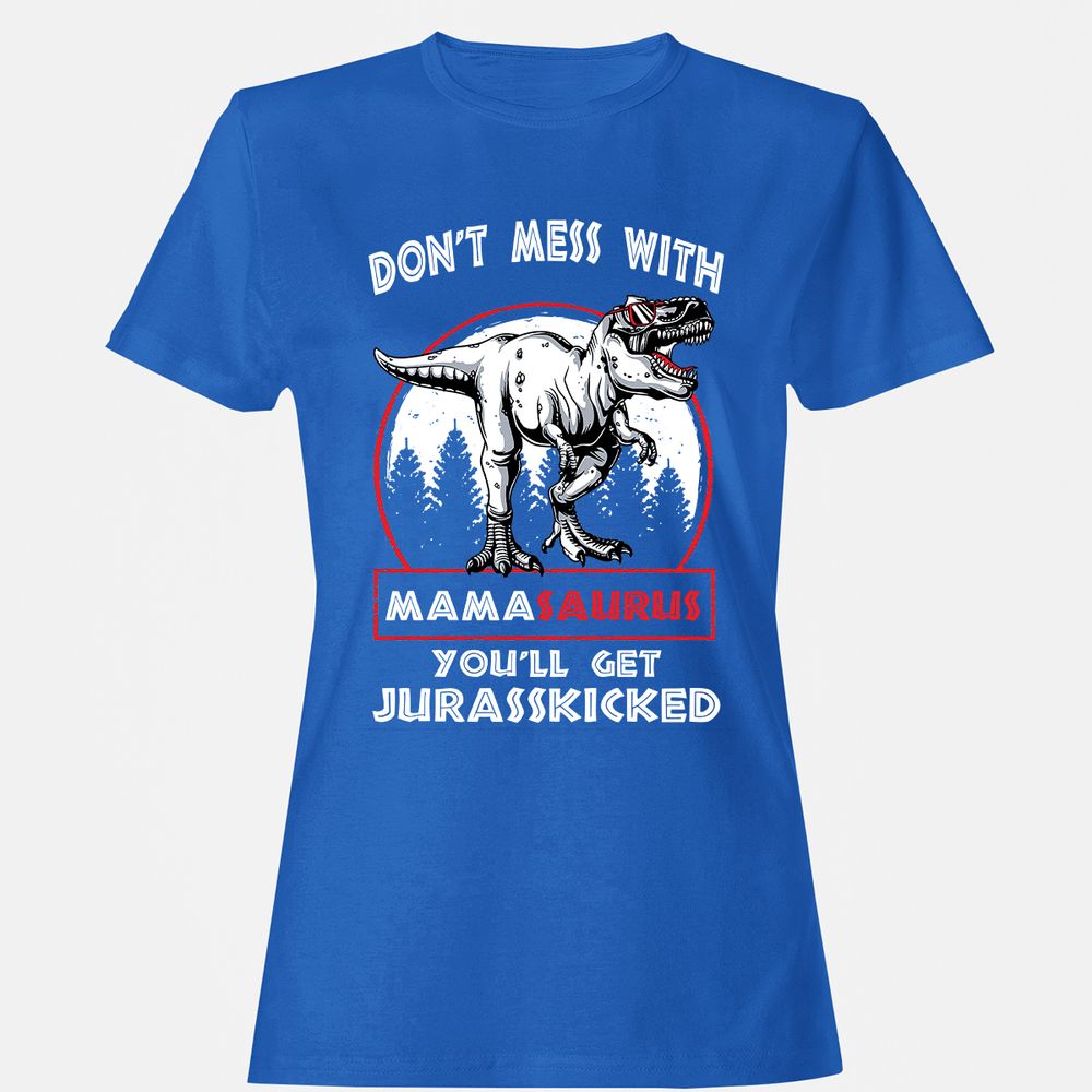 Women's T-Shirt - A8JQCE7Q - Royal - 14