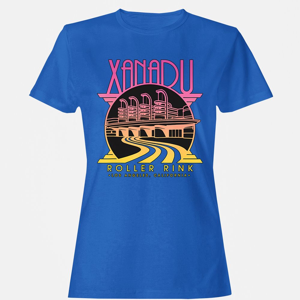 Olivia Newton-John Xanadu Roller Rink Pink Yellow Fade - Royal - 14