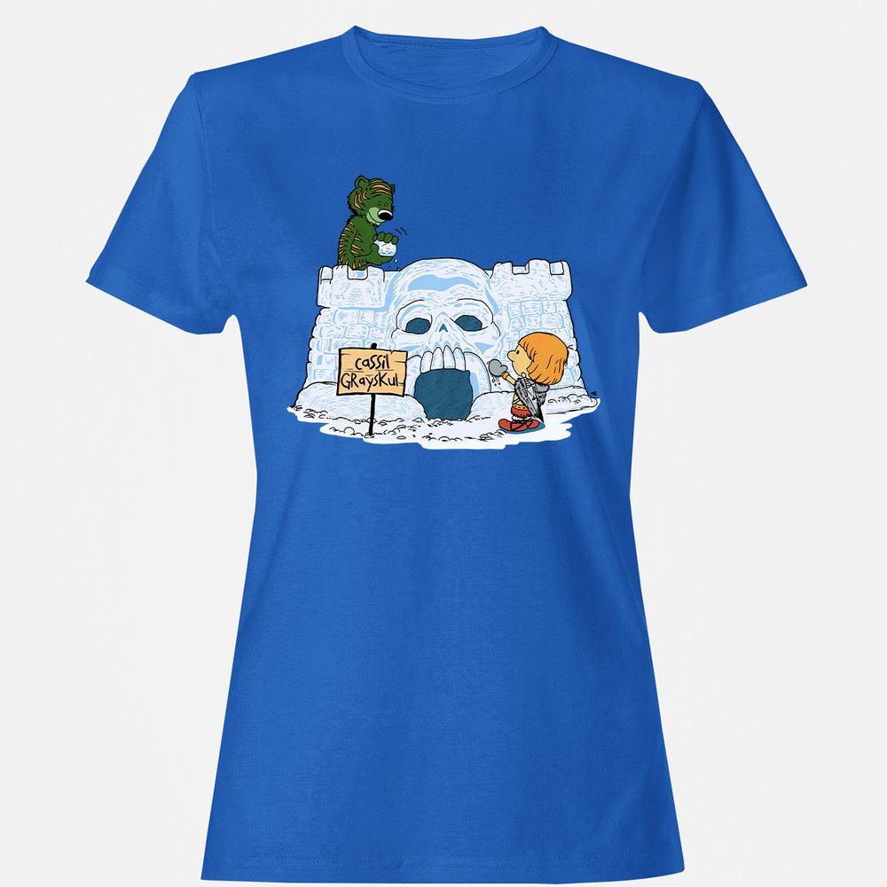 Women's T-Shirt - 7D57UX8Y - Royal - 14