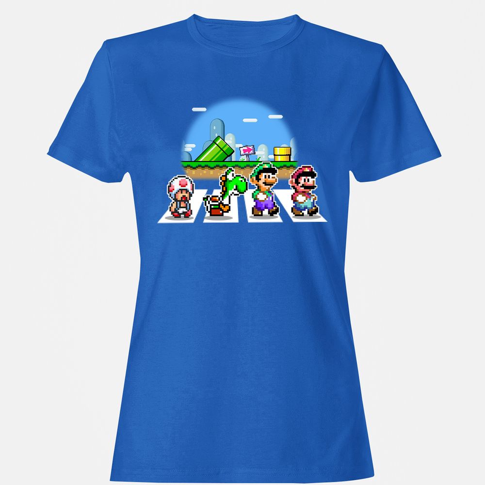 Women's T-Shirt - B6B2ZMZN - Royal - 14