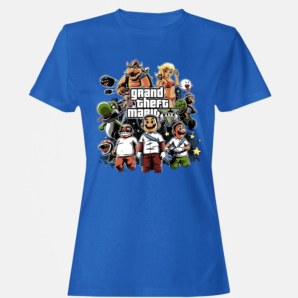 Women's T-Shirt - 456CRG4P - Royal - 14