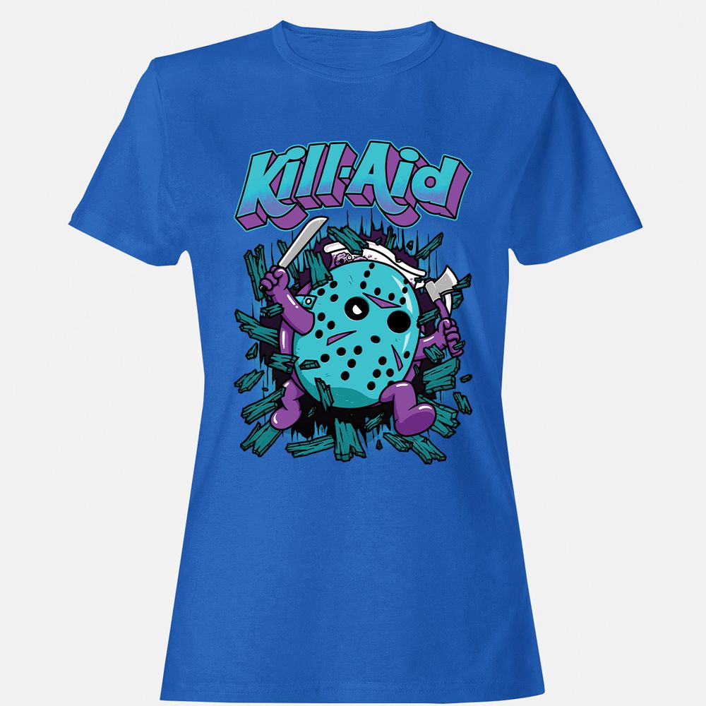 Women's T-Shirt - HQD84ZHB - Royal - 14