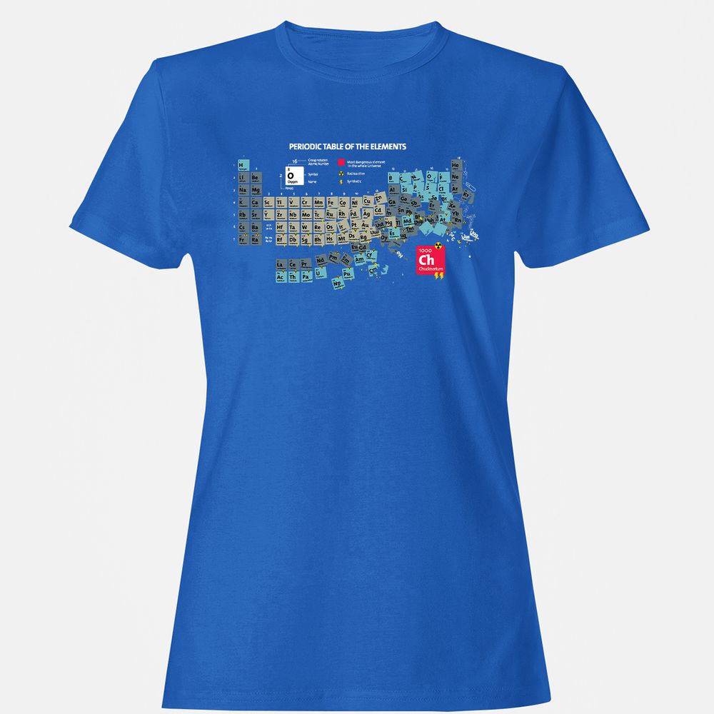 Women's T-Shirt - C1DZ6GQR - Royal - 14