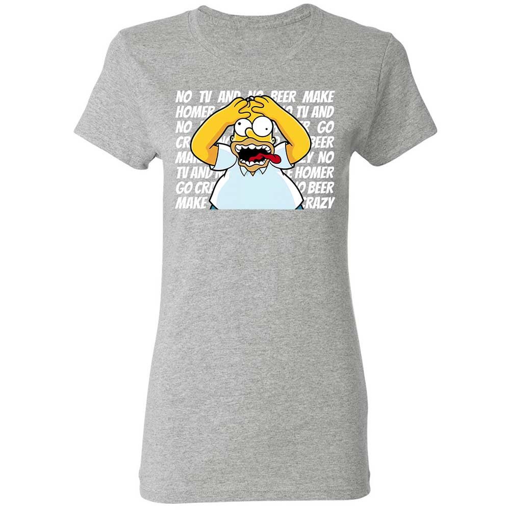 No TV and No Beer Make Homer Go Crazy - Sport Grey - 14