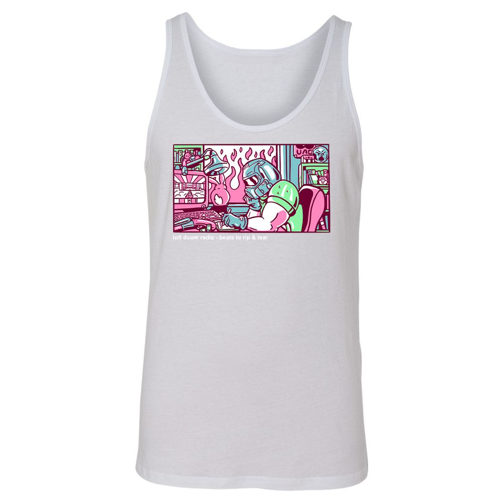 Unisex Jersey Tank - 5YGMF3RG - White - 14