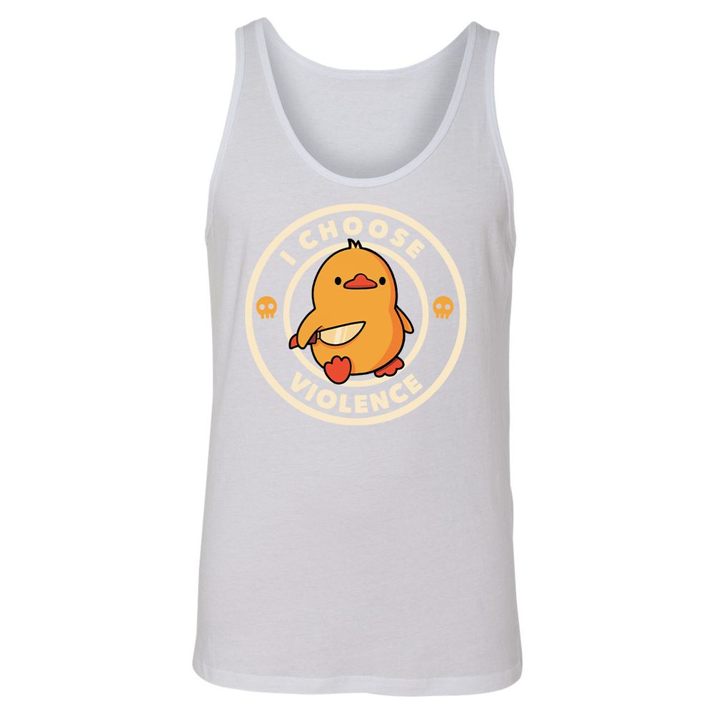 Unisex Jersey Tank - 4E5MSAJW - White - 14