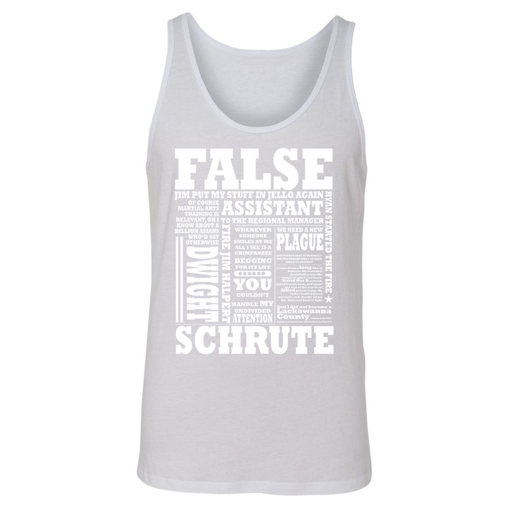 Unisex Jersey Tank - R4FCHQ5N - White - 14